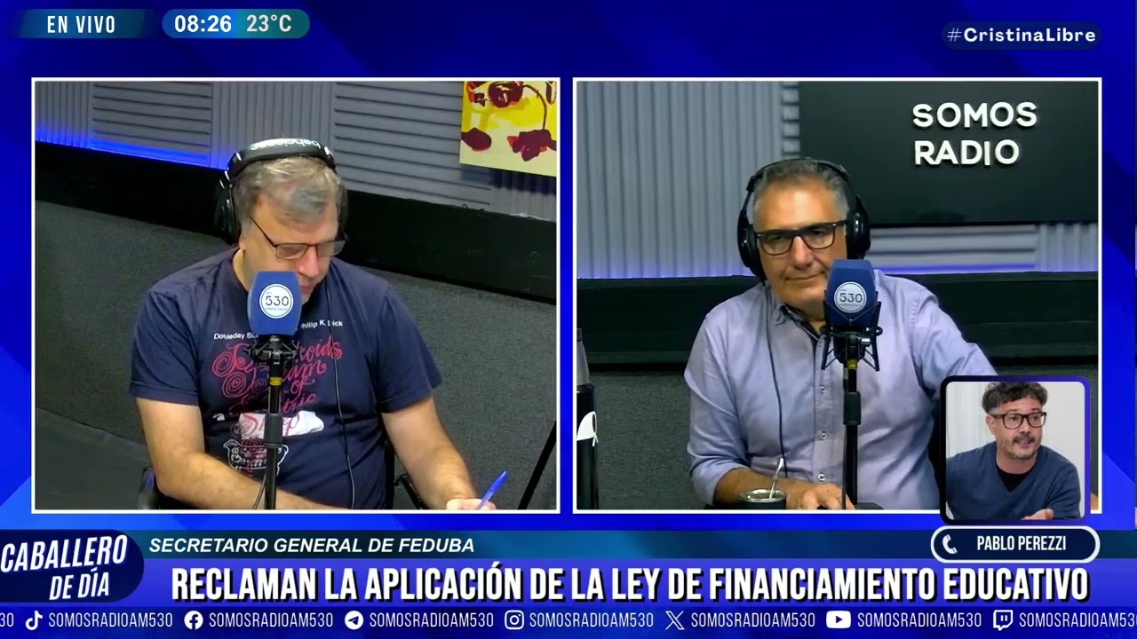 PABLO PERAZZI | RECLAMAN LA APLICACIÓN DE LA LEY DE FINANCIAMIENTO EDUCATIVO | CABALLERO DE DÍA