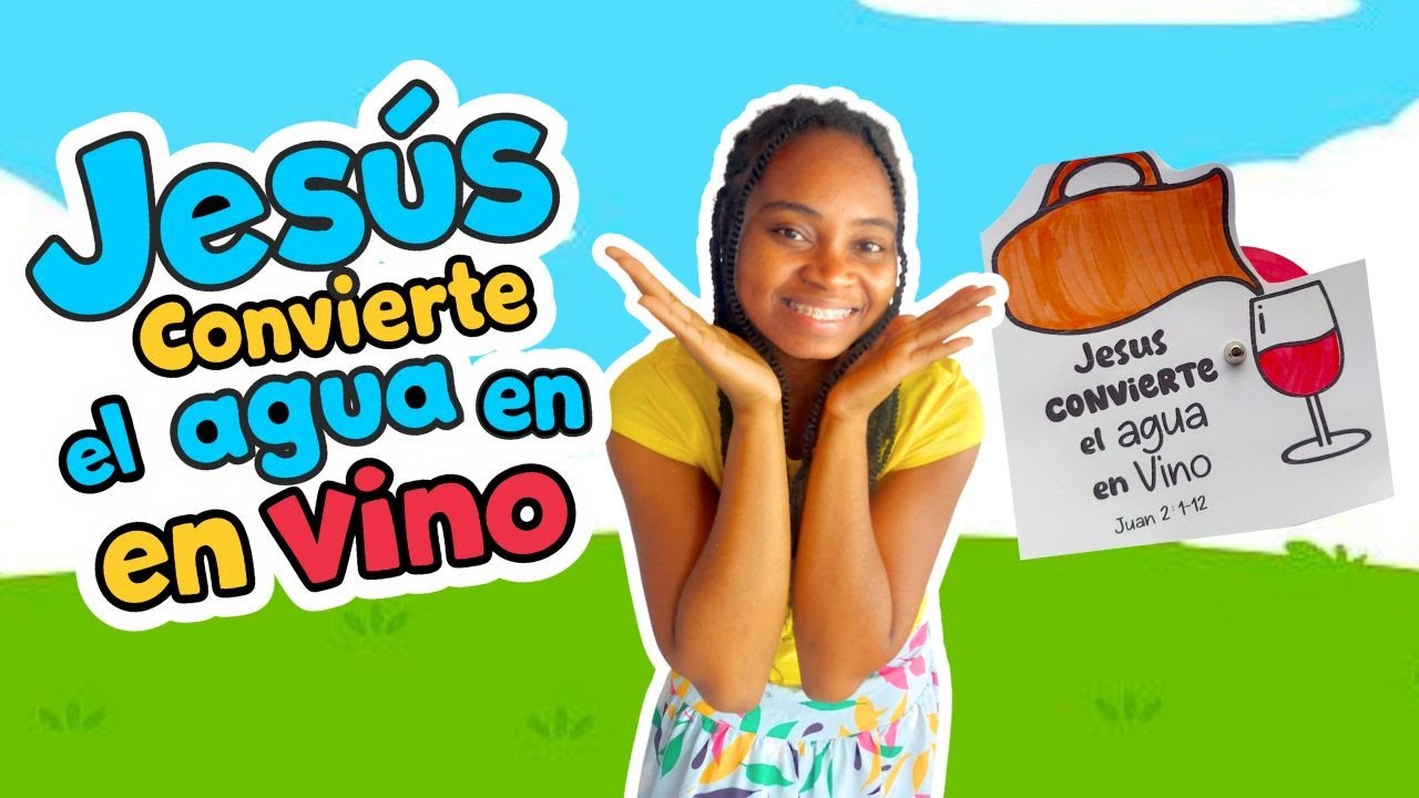 🍷Jesús convierte el agua en Vino, Manualidades cristianas 