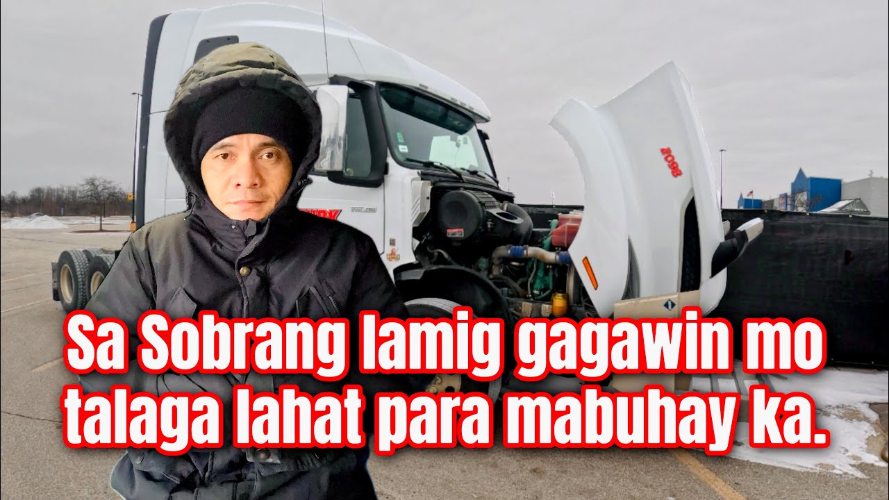 Wrong Timing kung kelan sobrang lamig saka pa tayo naantala sa biyehe #lakaytrucker 