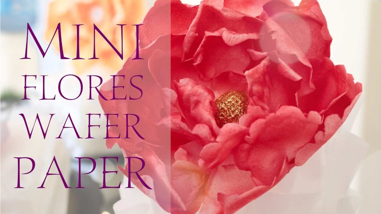 CÓMO HACER FLORES DE WAFER PAPER | VELATRONIC