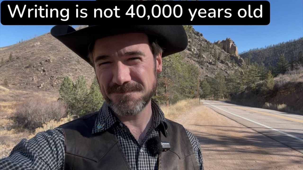 Writing was not invented 40,000 years ago