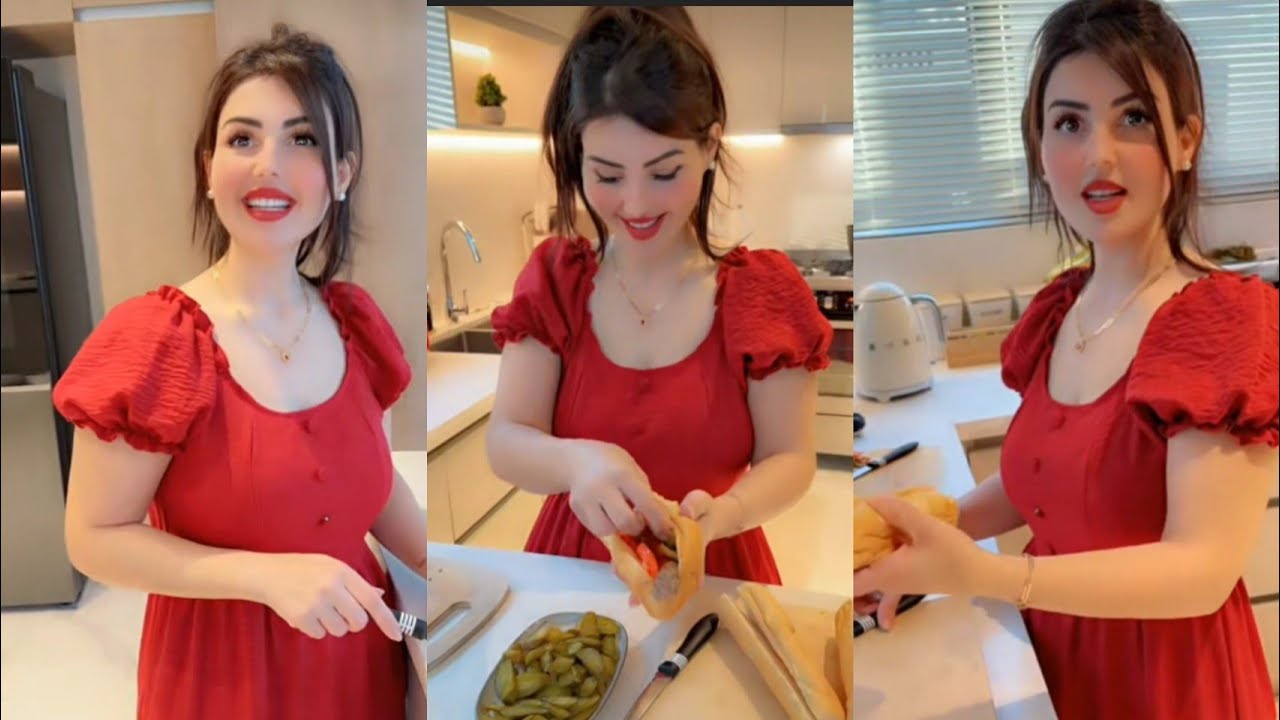 نور وعصام 🔥 نوشه وغدا عالسريع صندويشات سجق 