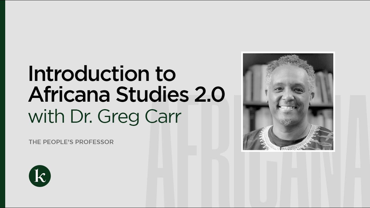 Behind the Scenes of Africana Studies & Office Hours with Dr. Greg Carr