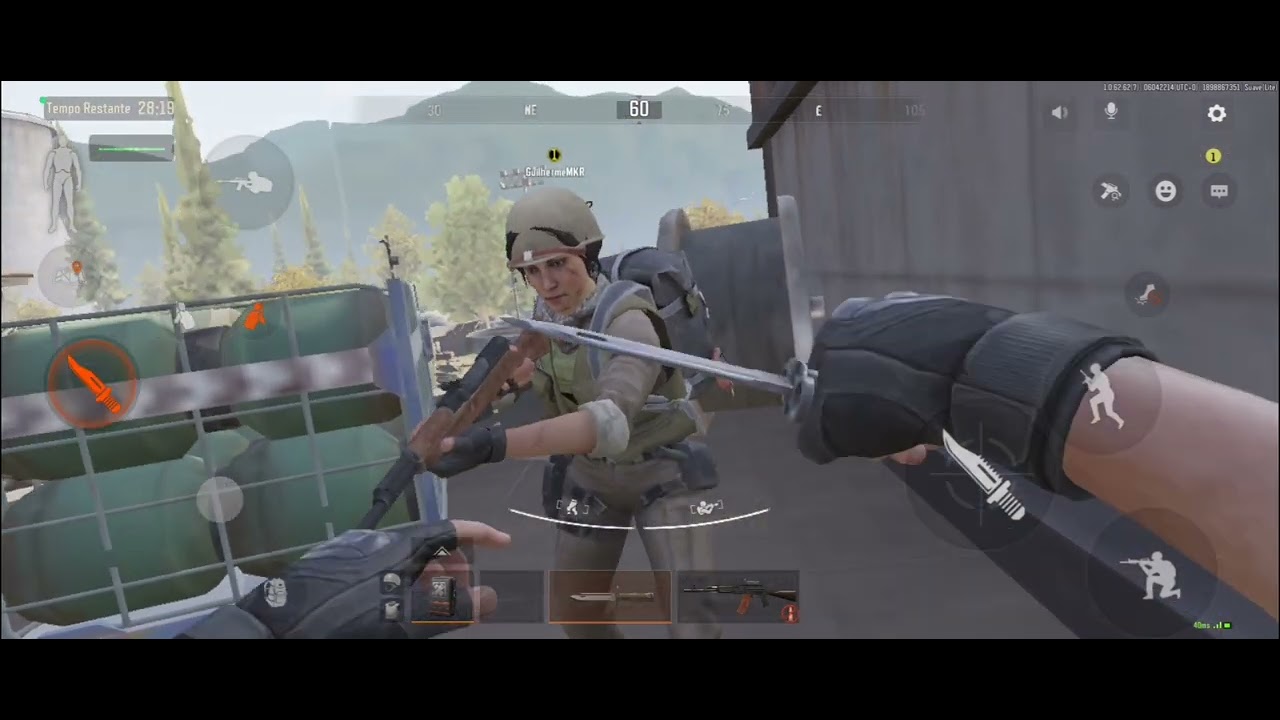 Primera gameplay.  Até que me sai bem 😏😏