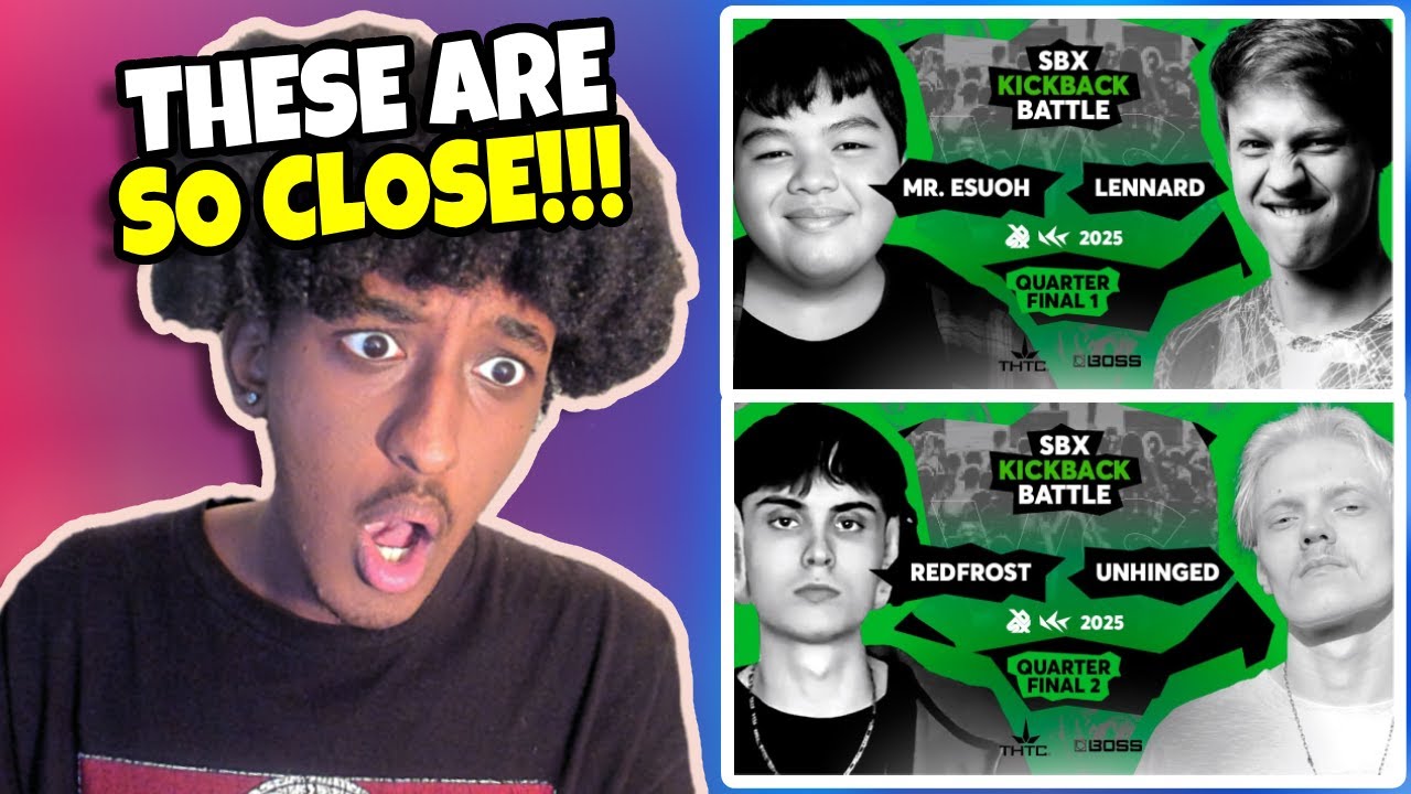 Yolow Reacts | Mr. Esuoh vs Lennard & RedFrost vs Unhinged | KBB25 Quarters