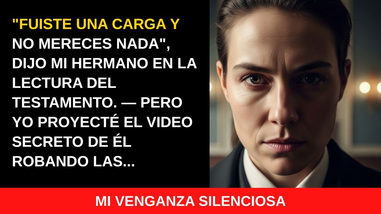 En la lectura del testamento, mi hermano dijo que era una carga—proyecté el video de su robo a mi...