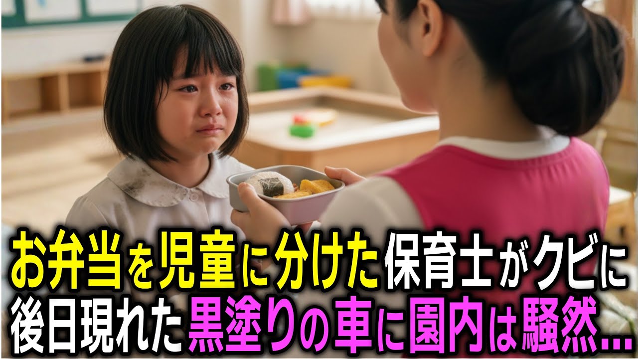 「クビよ」弁当の半分を児童に分けた保育士を即日解雇した園長　数日後、黒塗りの車が現れて...