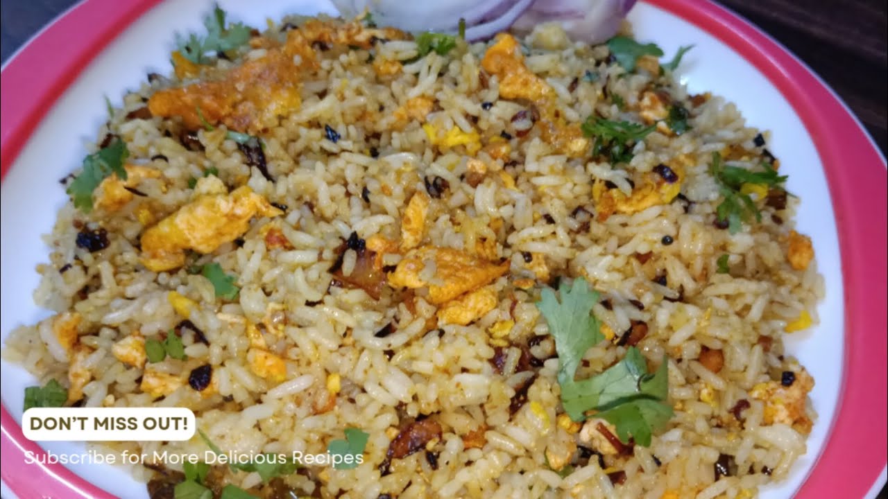  One Egg Rice | Simple & Quick Lunch Box Recipe cook with varshini 