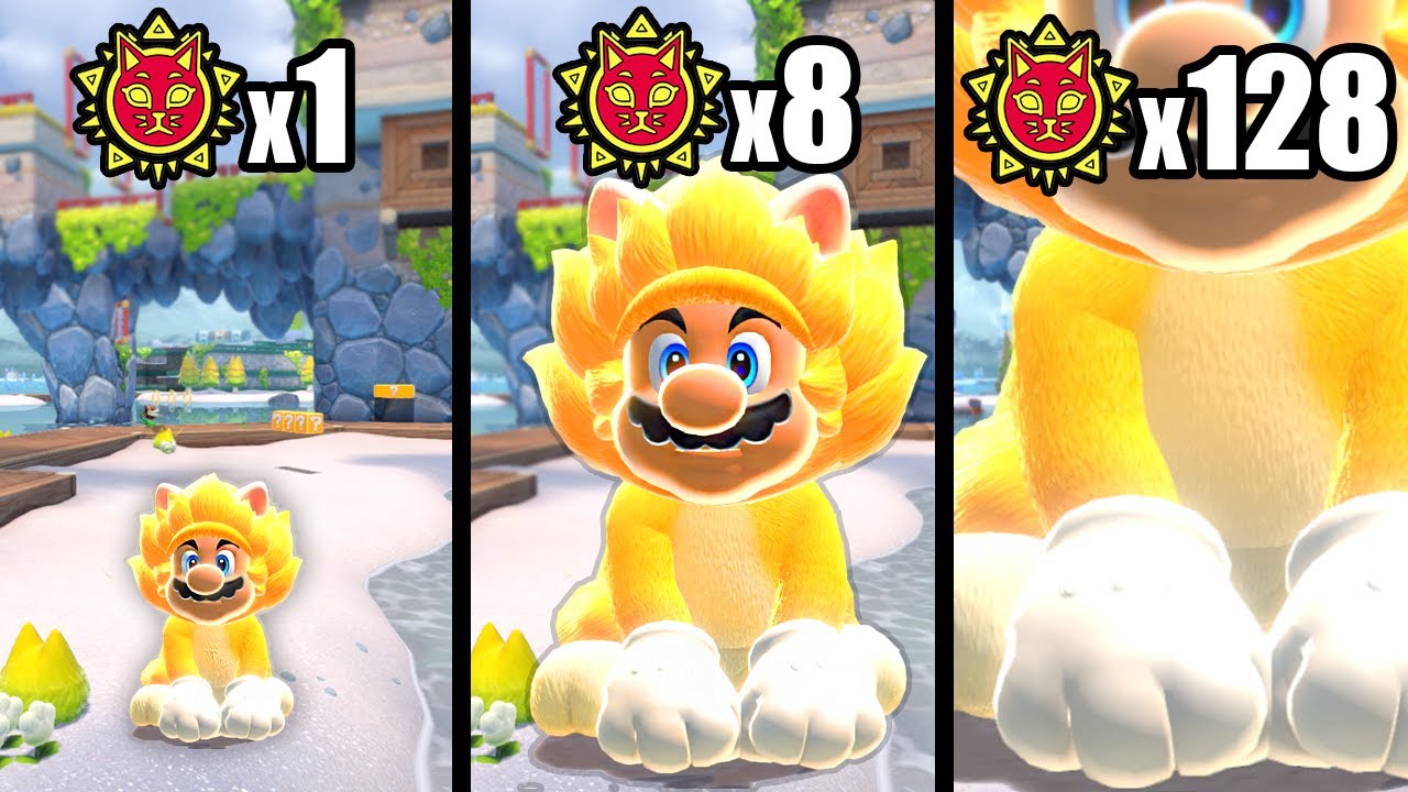 Bowser’s Fury but every Shine makes Mario BIGGER....