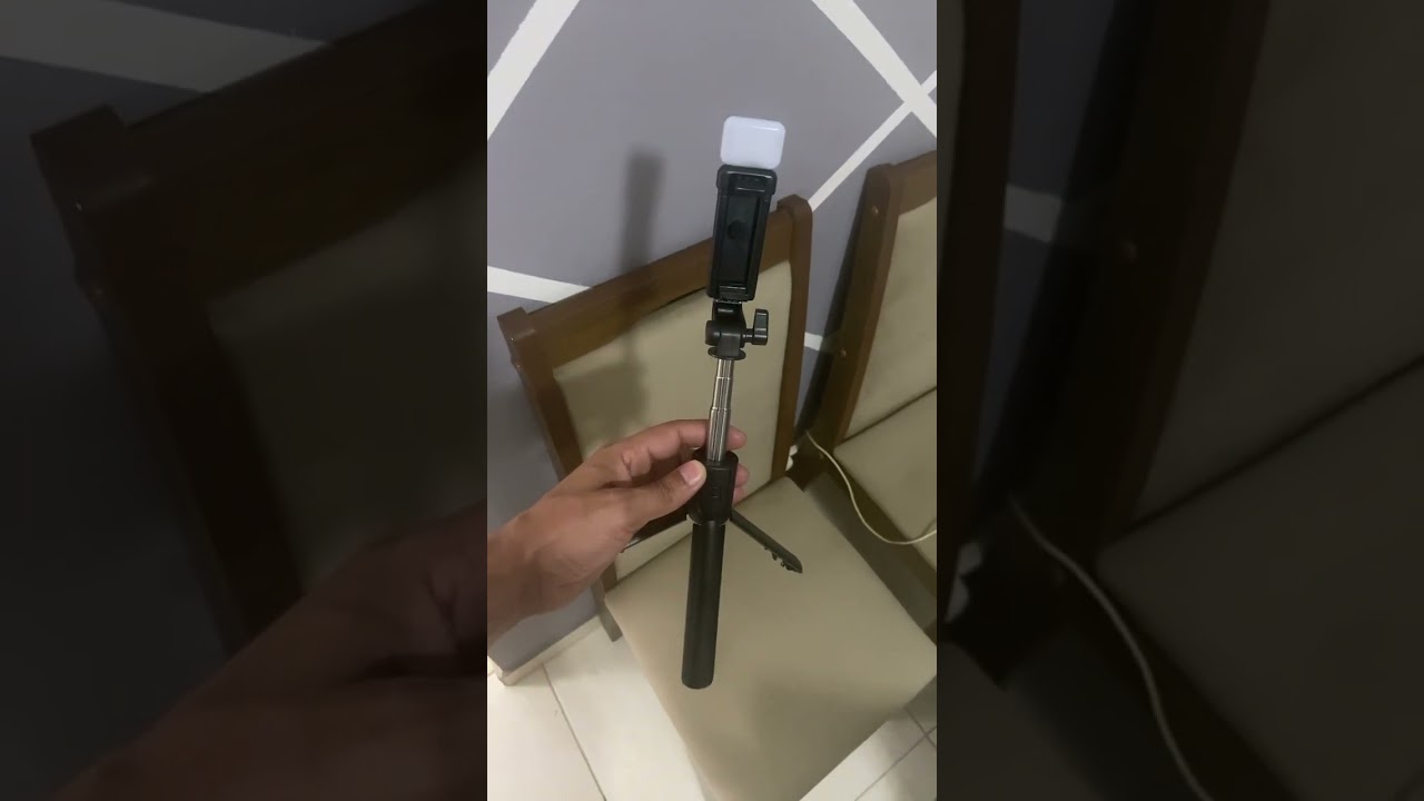 Trip&eacute; e bast&atilde;o de selfie com controle remoto bluetooth para celular !