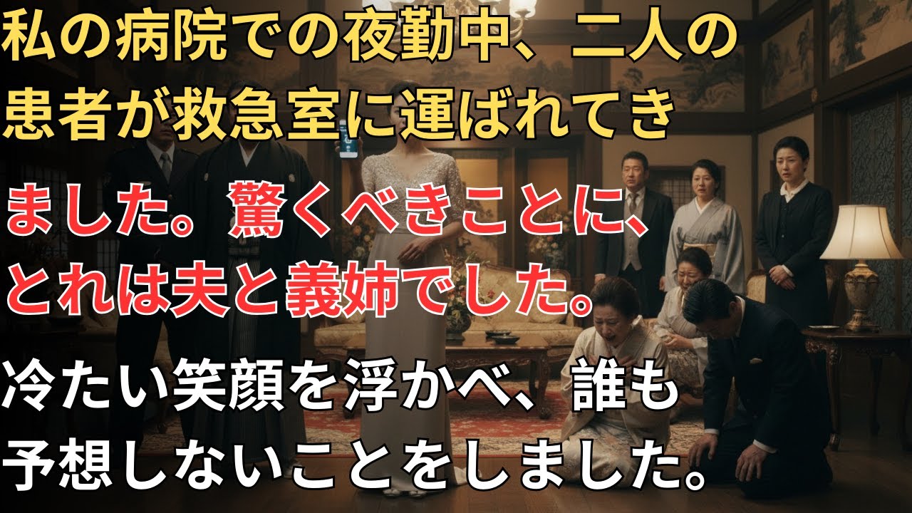 ❤️ 夜勤中に救急搬送された二人の患者――診察室で名前を見た瞬間、私は凍りついた…それは夫と義姉だった😮