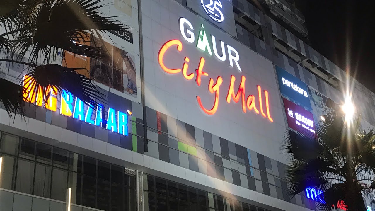 Gaur City Mall Greater Noida | Gaur City Mall Tour | Gaur Mall Chaar Murti