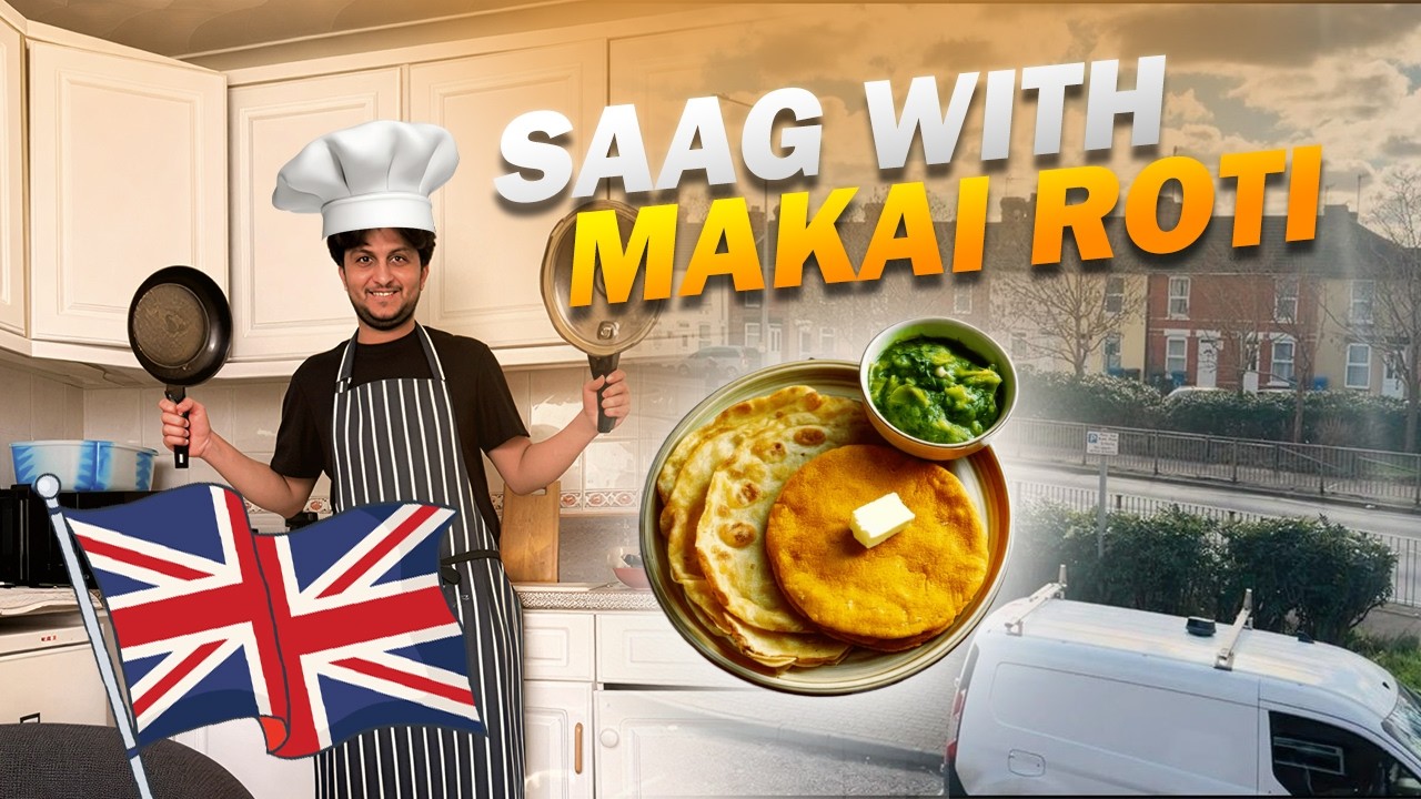 Saag with Makai Roti 🫓|Student in Uk 🇬🇧 | Funny Vlog😂#viral #funny #youtube #youtubeviral #ytshorts