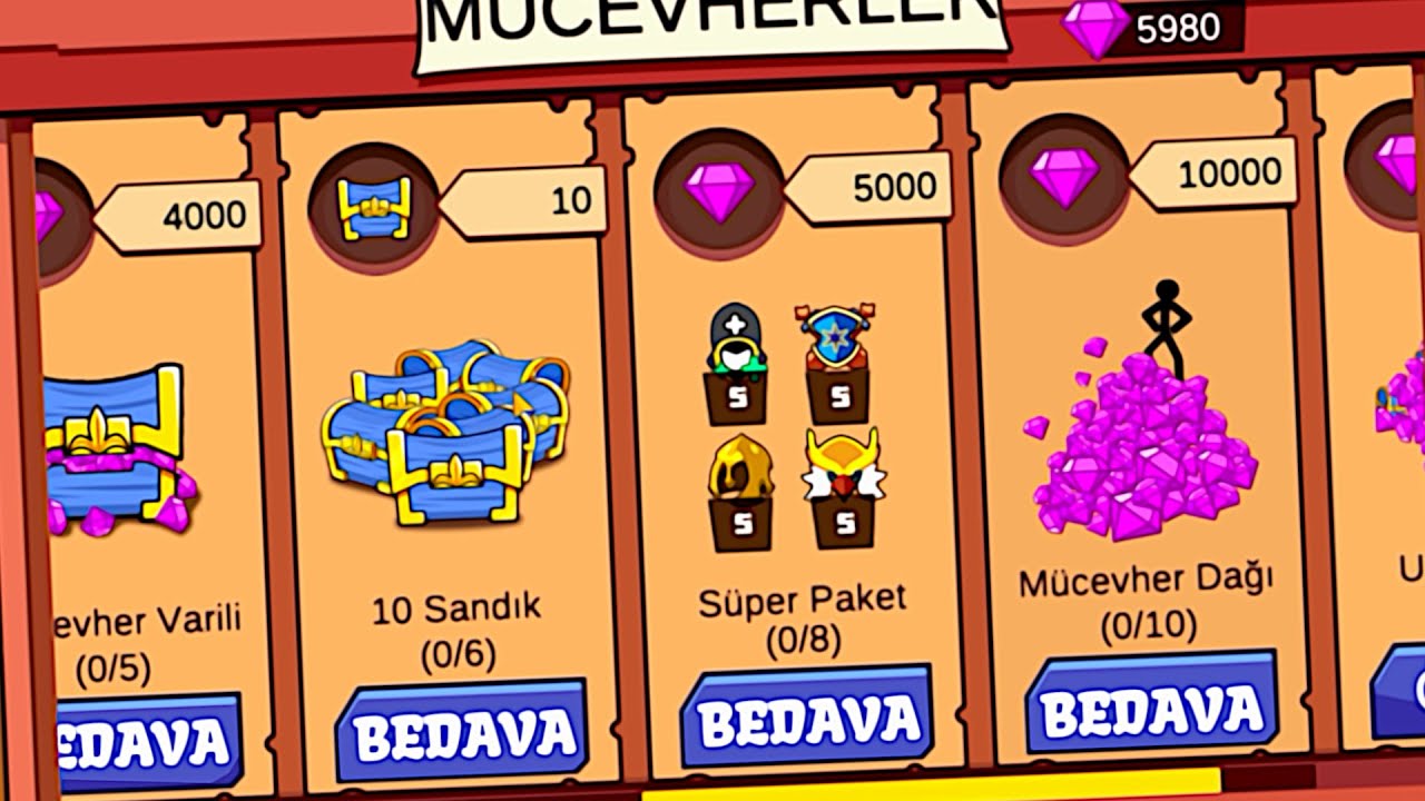 Stick War ama HERŞEY BEDAVA - Stickman War: Battle of Honor TÜRKÇE