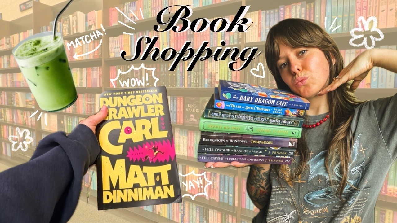 Cozy book shopping vlog 📚| bookstore trip, new book, cozy craft night with friends!