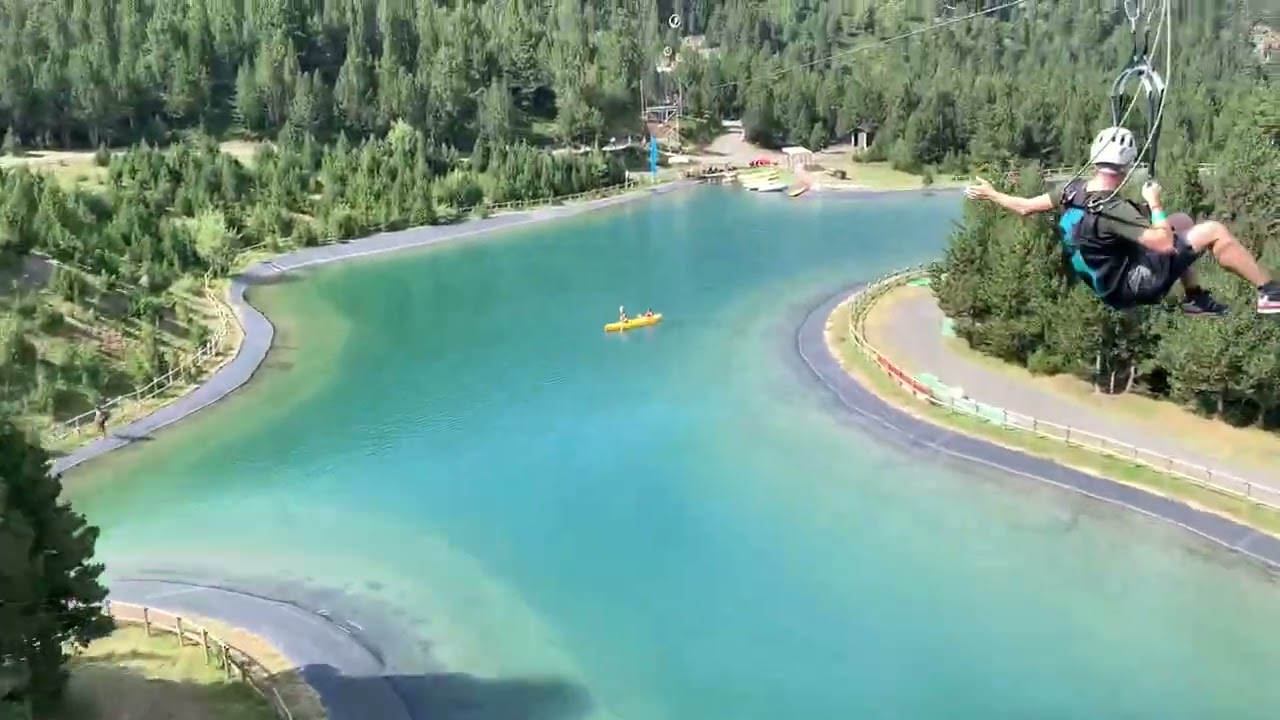 Zip Line in Andorra 🇦🇩 (Tirolina Canillo Mont M&agrave;gic)