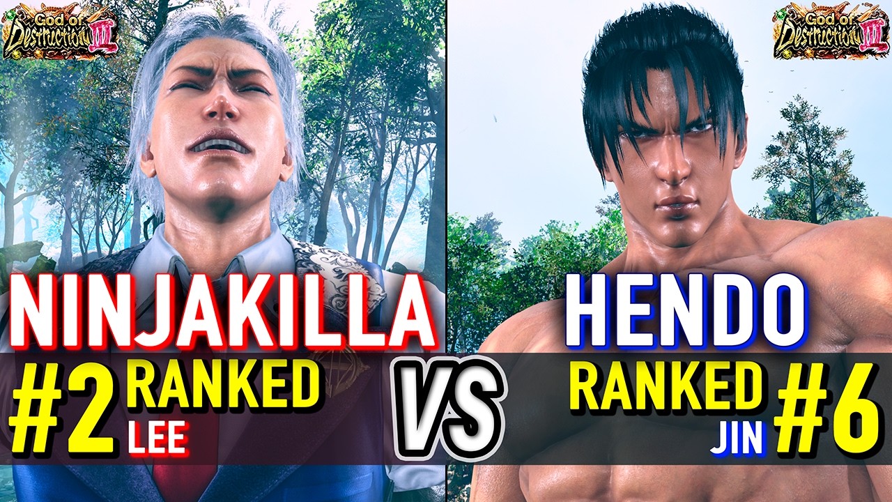 T8 🔥 NINJAKILLA (#2 Ranked Lee) vs HENDO (#6 Ranked Jin) 🔥 Tekken 8 High Level Gameplay
