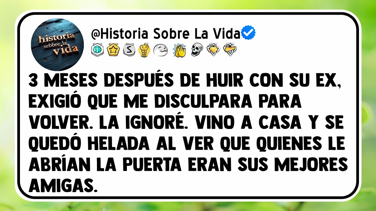3 meses después de huir con su ex, exigió que me disculpara para volver. La ignoré. Vino a casa y se