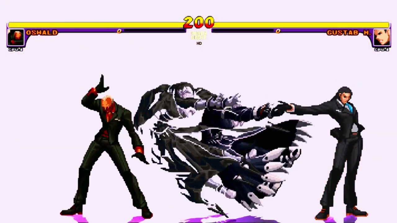 [KOF Mugen] HD Oswald Vs Gustab