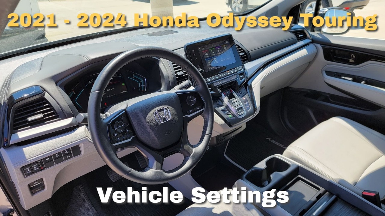 Настройки автомобиля Honda Odyssey Touring 2021–2024 годов выпуска