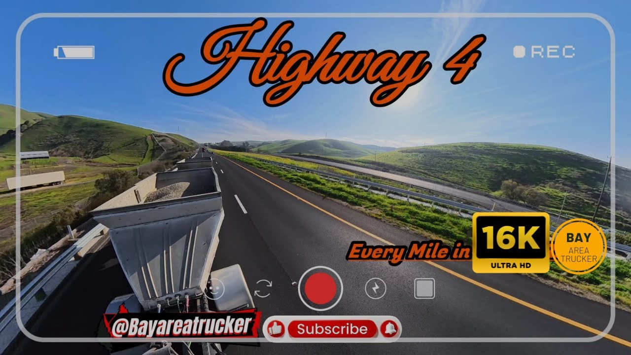 Driving Highway 4 | Concord to Pinole, California