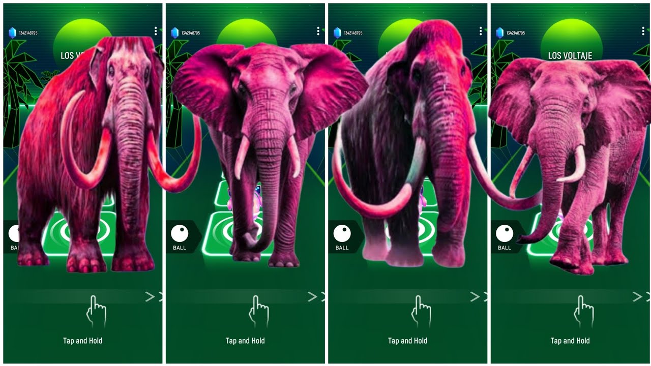Tiles Hop - Elephant 🆚 Mammoth 🆚 Funny Elephant 🆚 Elephant 🎶 Tiles Hop EDM Rush