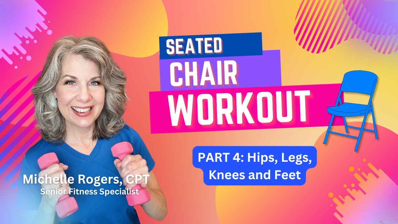 PART 4: Hips, Legs, Knees | Seated Chair Exercises Older Adults | Gentle Fitness Routine for Seniors