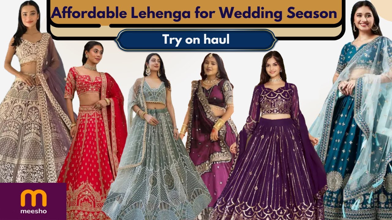 Meesho Lehenga Try-On Haul 2025 | Stylish & Affordable Wedding Lehengas Under Budget 😍