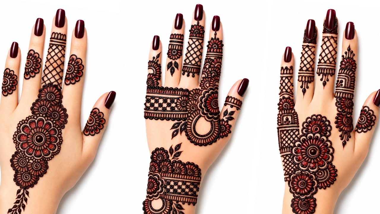 Quick & Easy Mehndi Design at Home ||Trending Wedding Mehndi Design ||New Gulf Style Mehndi Design