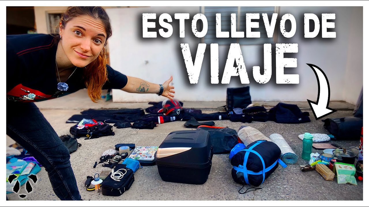 EQUIPAJE PARA VIAJAR EN MOTO 3 MESES SOLA