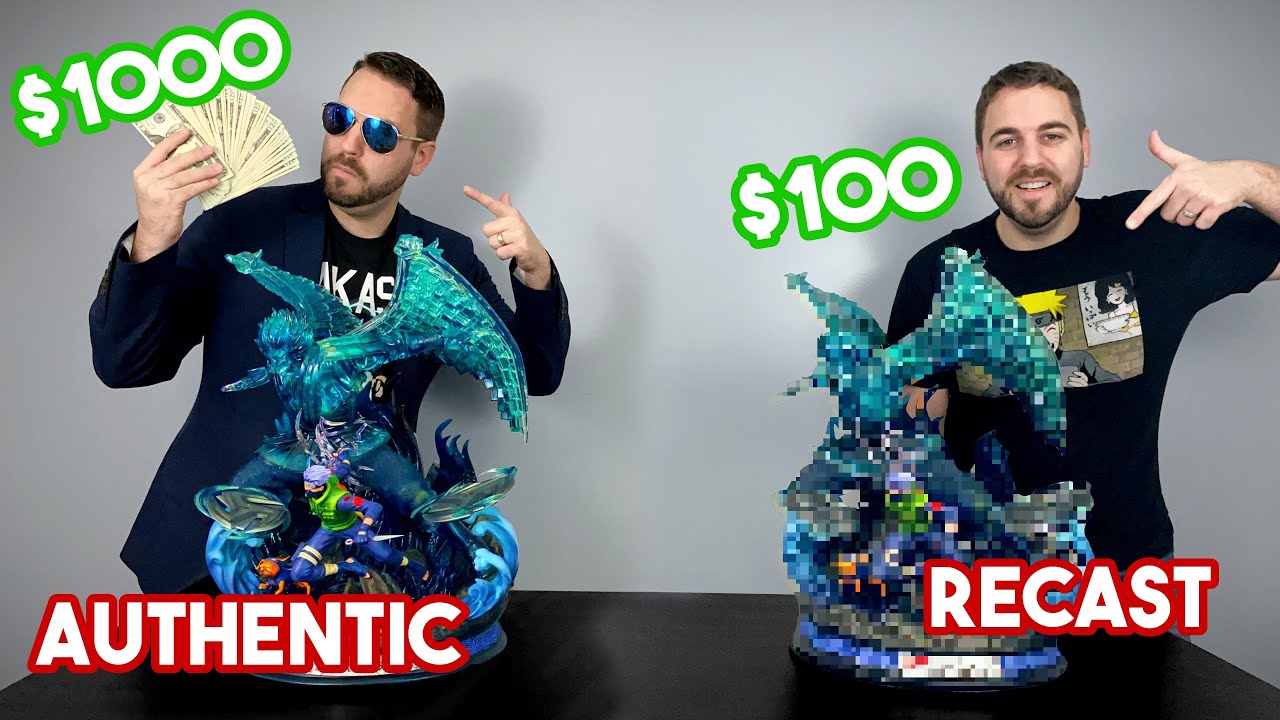 COMPARING!!! - $1000 💵 Authentic Statue VS $100 💵 PVC Recast - Susanoo Kakashi