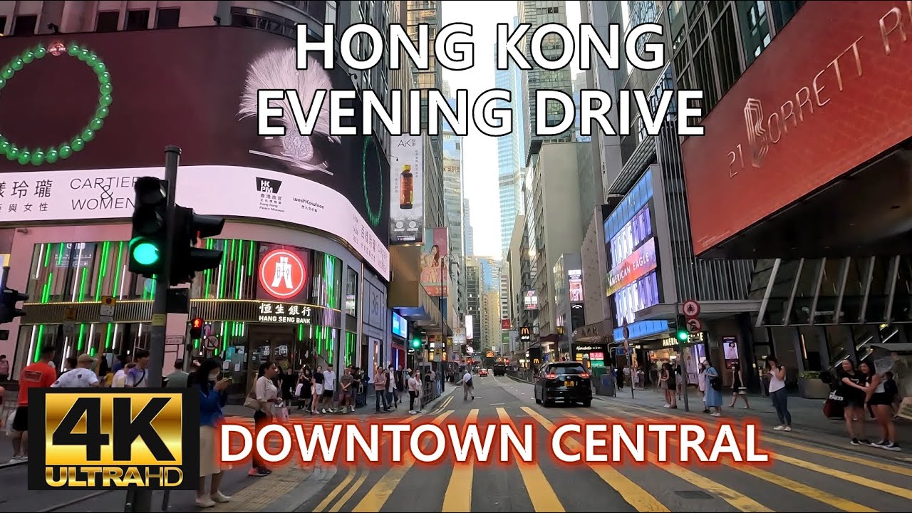 Hong Kong 4K | Sunset Downtown Central | 中環 | ASMR Relaxation | May 2023