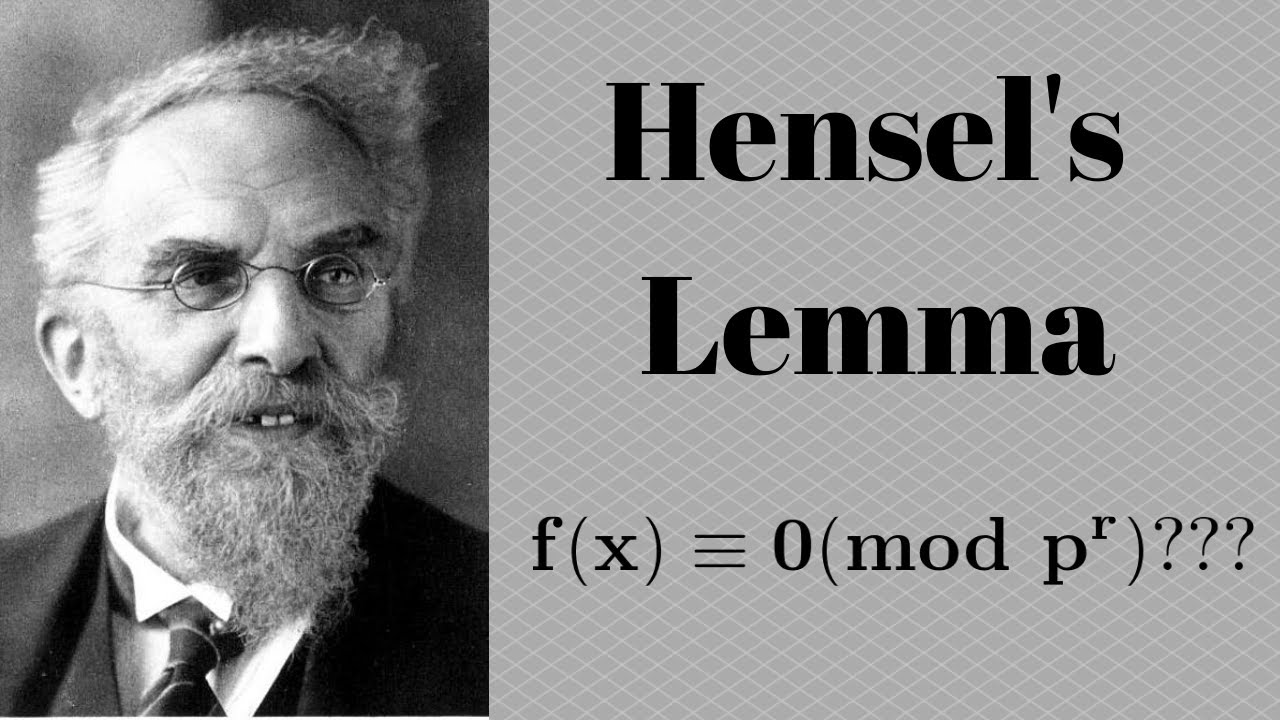 Number Theory | Hensel's Lemma