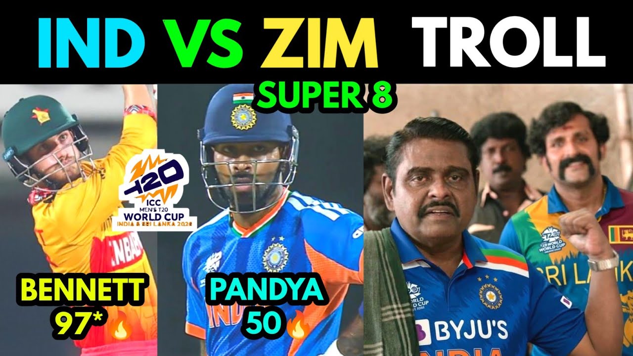 IND VS ZIM T20 WC 2026 SUPER 8 TROLL | 26TH FEBRUARY HIGHLIGHTS 2026 | TOP TROLLS