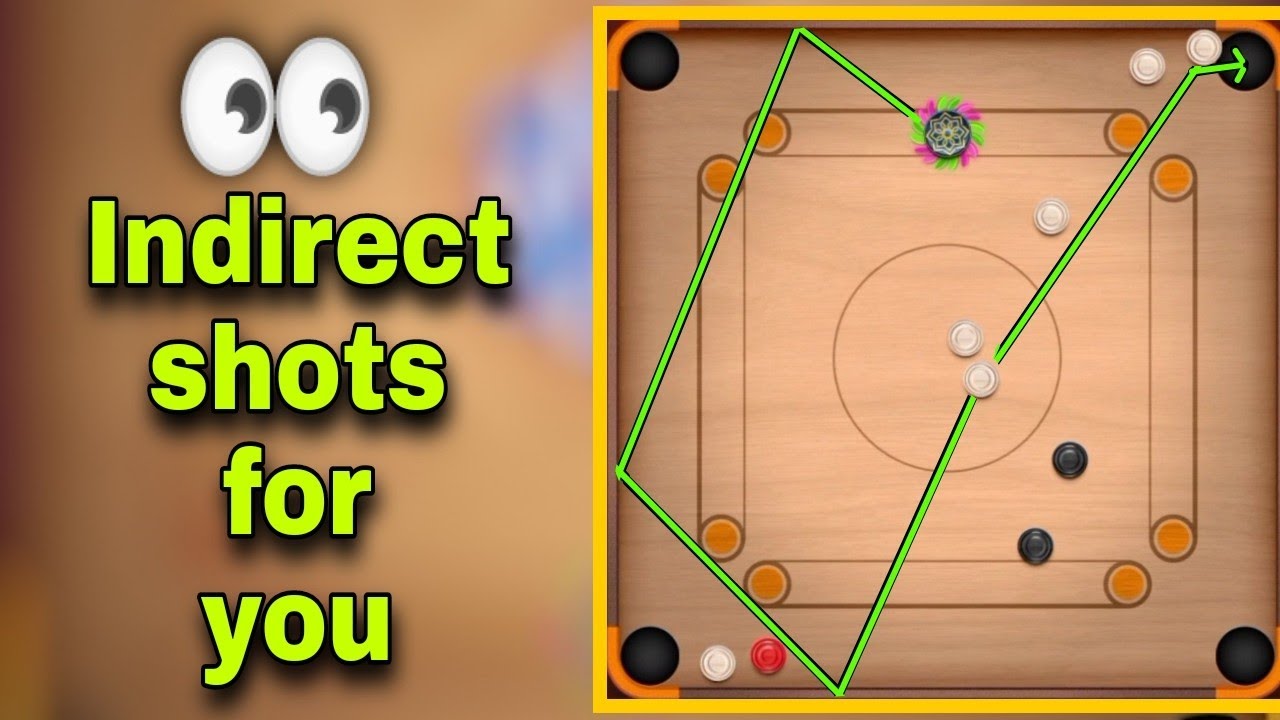 Carrom pool best indirect trick shots ll Part 90 ll #Shorts