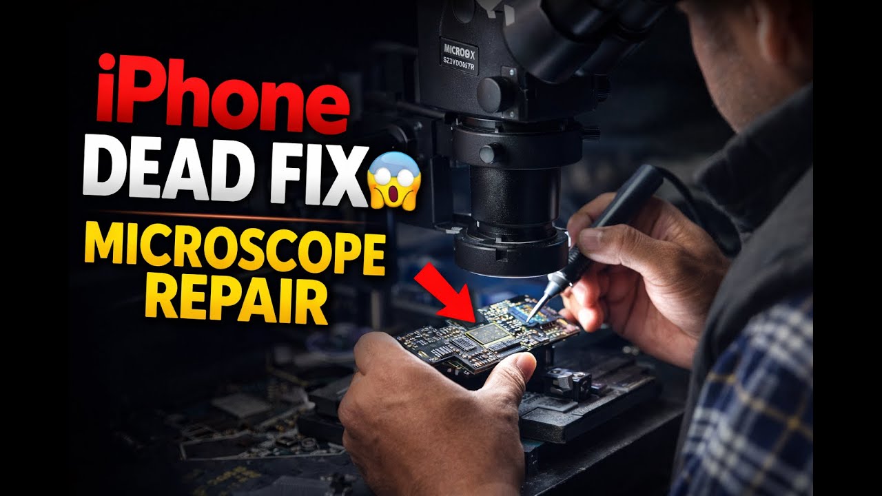 Dead iPhone No Power Fix 🔥 | Real Microscope Repair | Step-by-Step