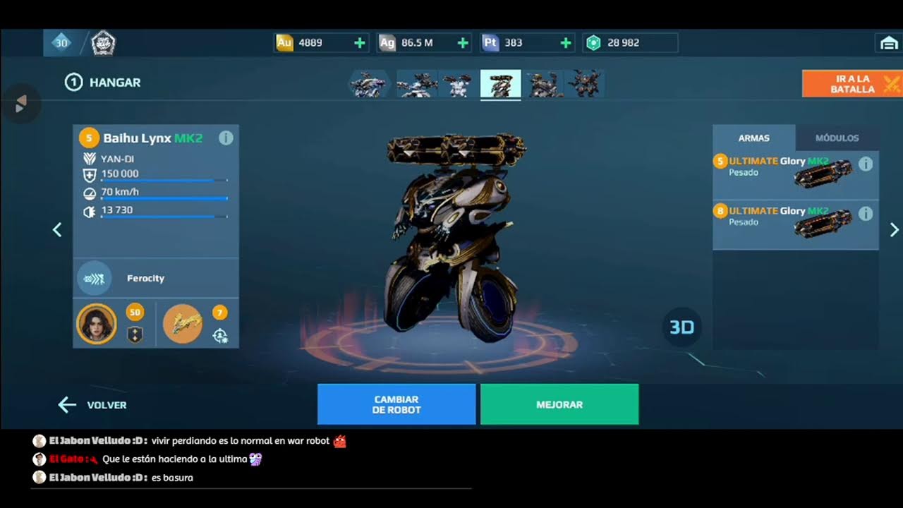 Exterminio WR 😡 #warrobots