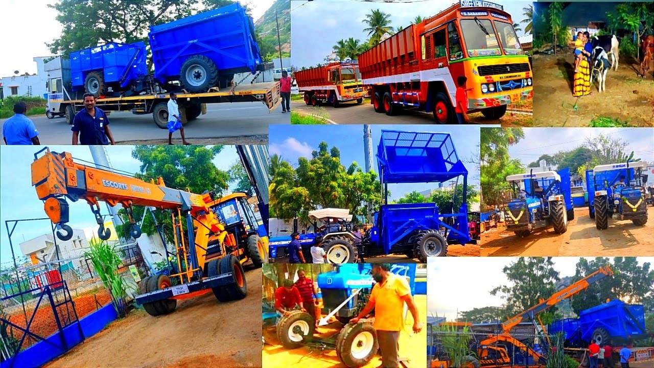 நாங்க 2 டயர்🤣🤣 இல்லாம டிராக்டர்🚜 ஓட்டப்போறோம் Enfilder வந்துருச்சு ❤️crane..