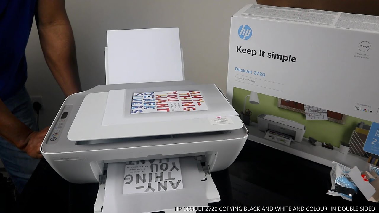 HP DESKJET 2720 COPYING BLACK AND WHITE AND COLOUR  IN DOUBLE SIDED