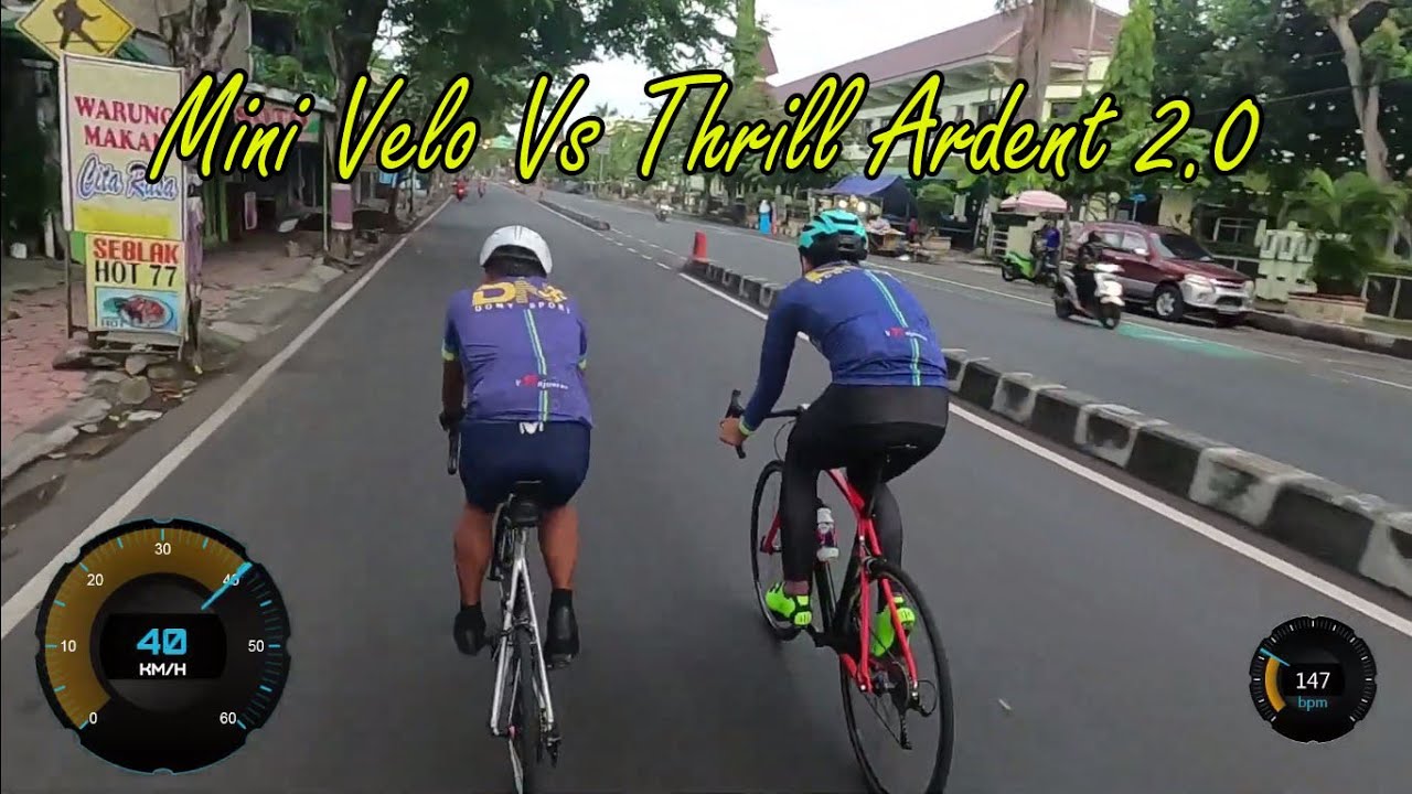 MINI VELO VS THRILL ARDENT ROAD BIKE, DIKEWER MINI VELO SPEED EDAN - ROAD BIKE INDONESIA