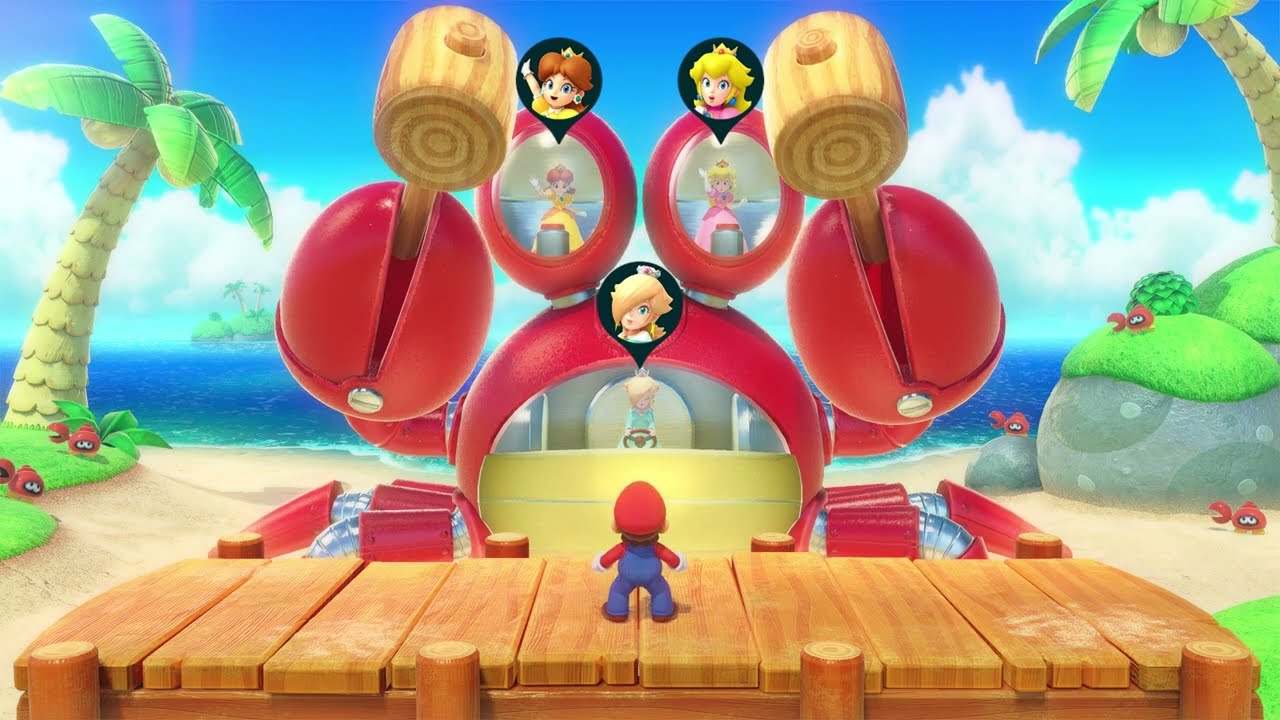 SUPER MARIO PARTY MINIGAMES - MARIO VS PEACH VS DAISY VS ROSALINA