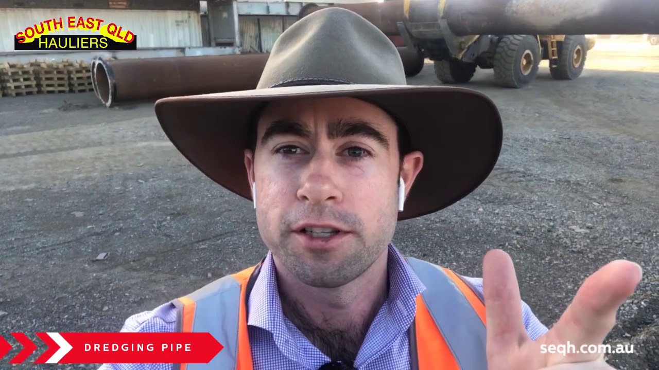 Packing Dredging Pipe into 40ft Shipping Containers for Export ex. the Port of Brisbane