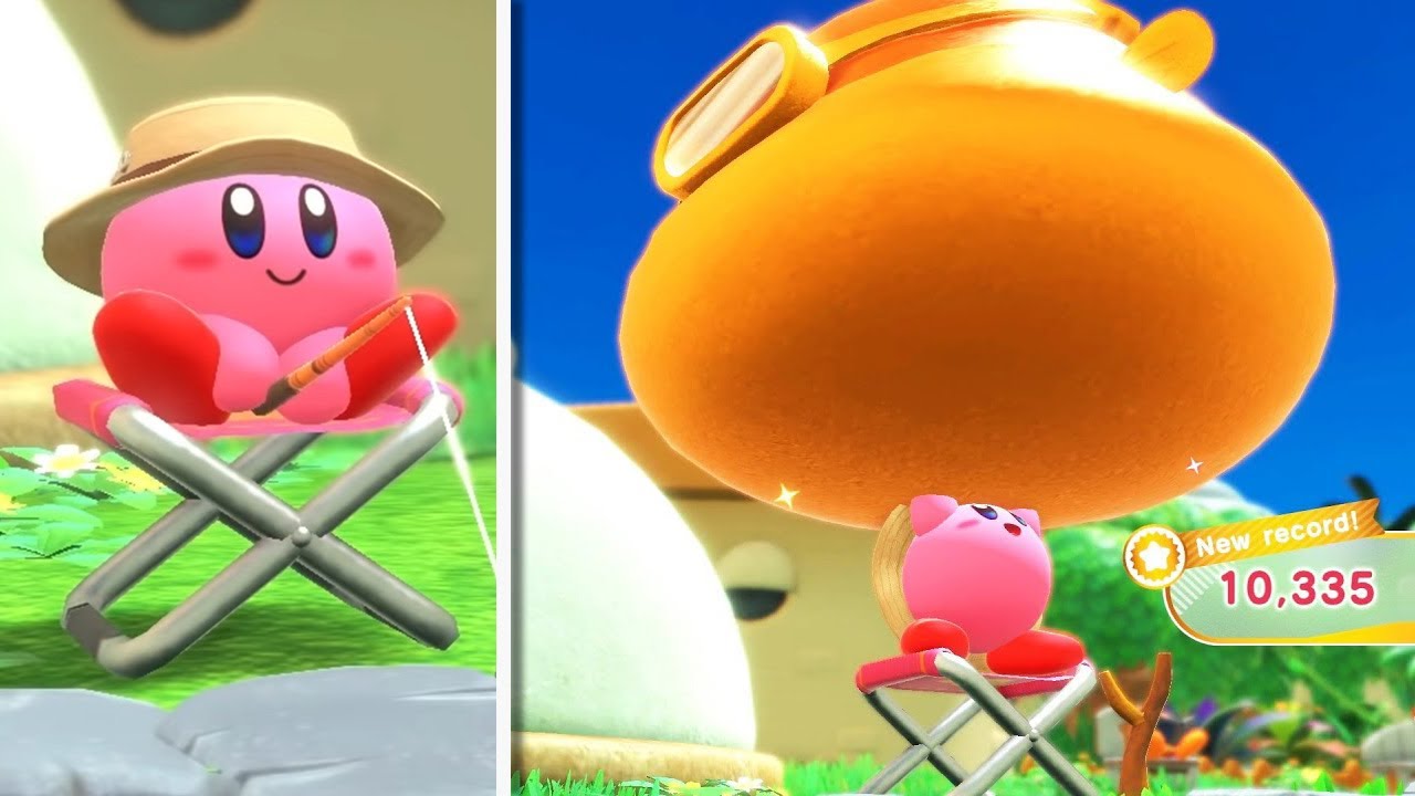 Kirby and the Forgotten Land - Fishing Minigame (Bling Blipper)