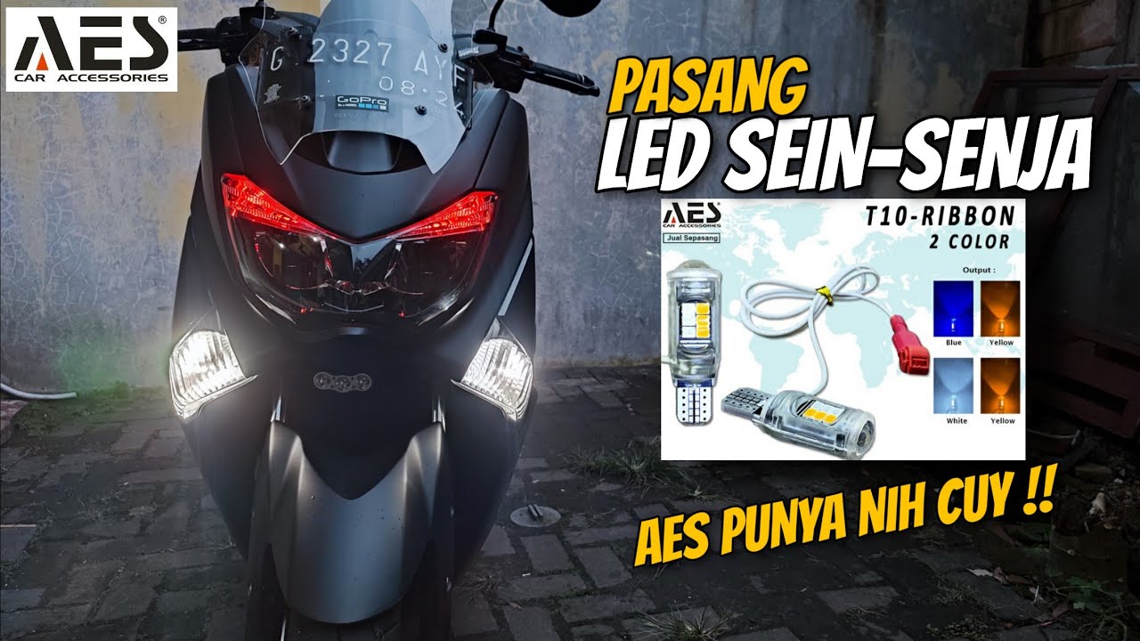 Ganti Lampu LED T10 BullAes 2 Color Sein-Senja di Motor Nmax
