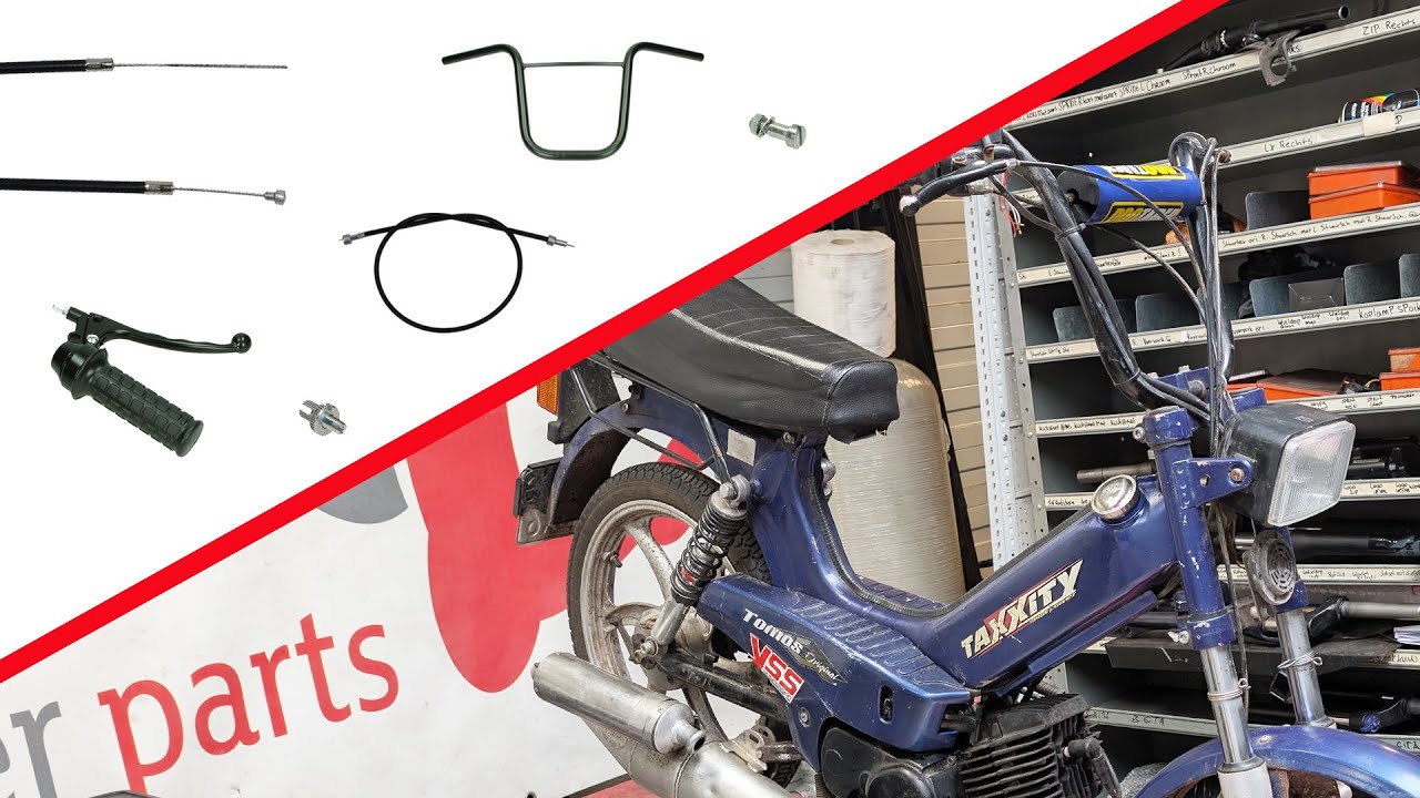 Renovatie Tomos A35 | Stuur, bekabeling en balhoofdset demonteren