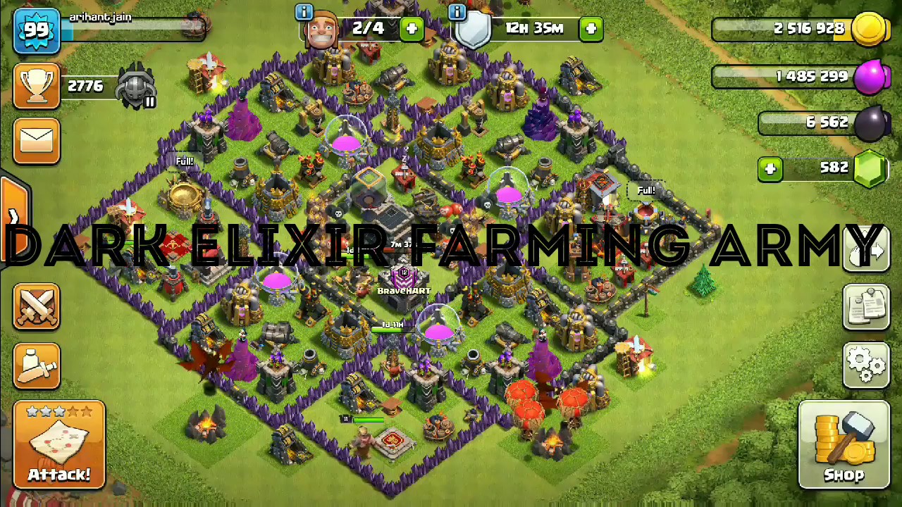 Farm dark elixir easily with this army