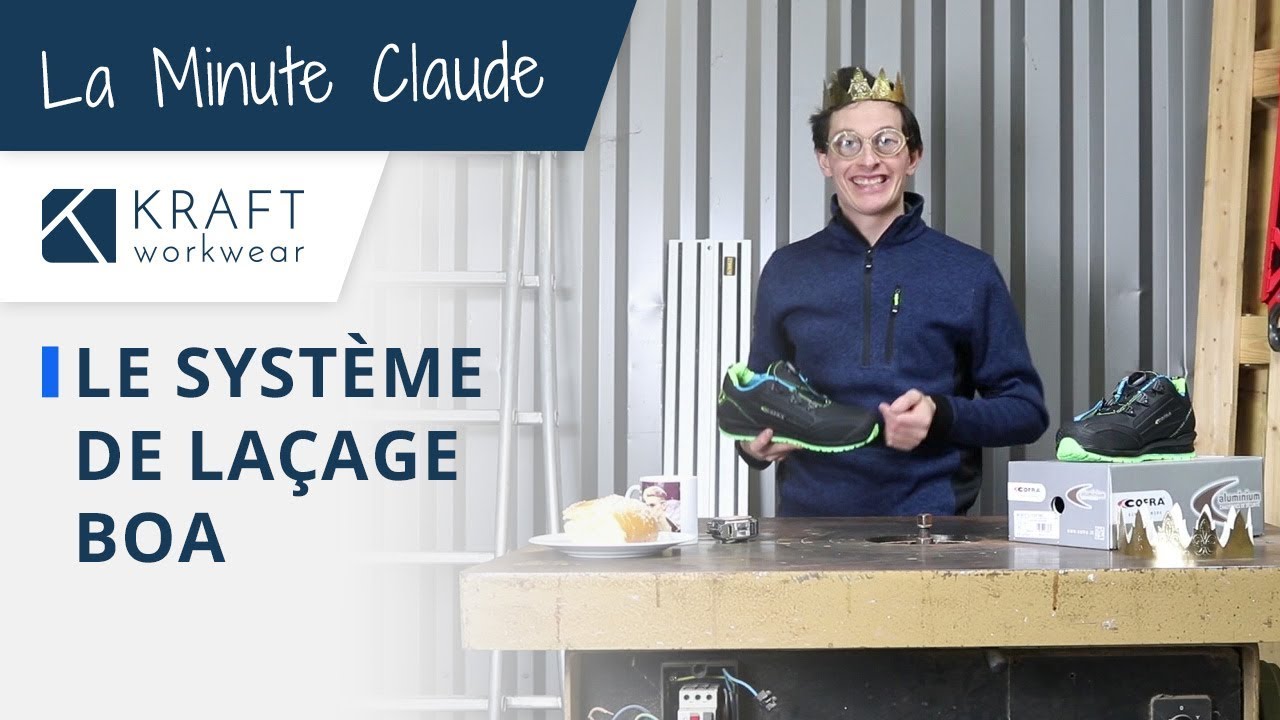 La basket de sécurité Cofra Burst à système de laçage BOA® - La minute Claude par Kraft Workwear