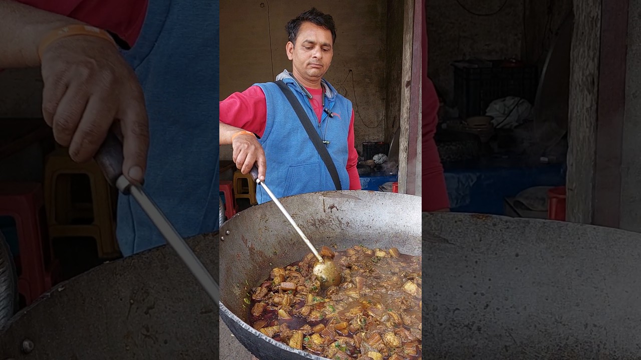 Uttrakhand pork kebab shop #uttarakhand #pork #kebab #shop