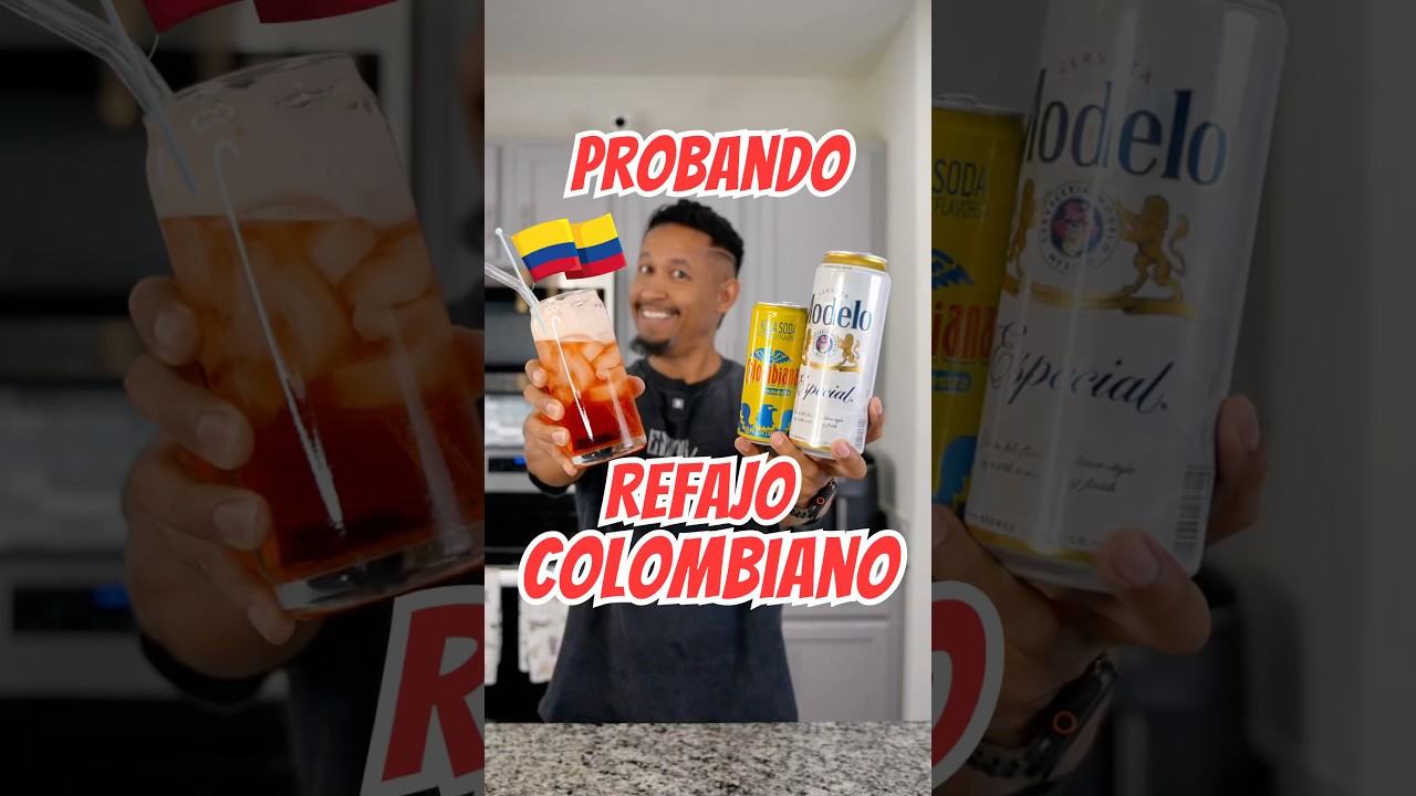 Probando El Famoso Refajo Colombiano 🇨🇴 😱&iquest;Has probado, O probar&iacute;as esto? #refajo #colombiano