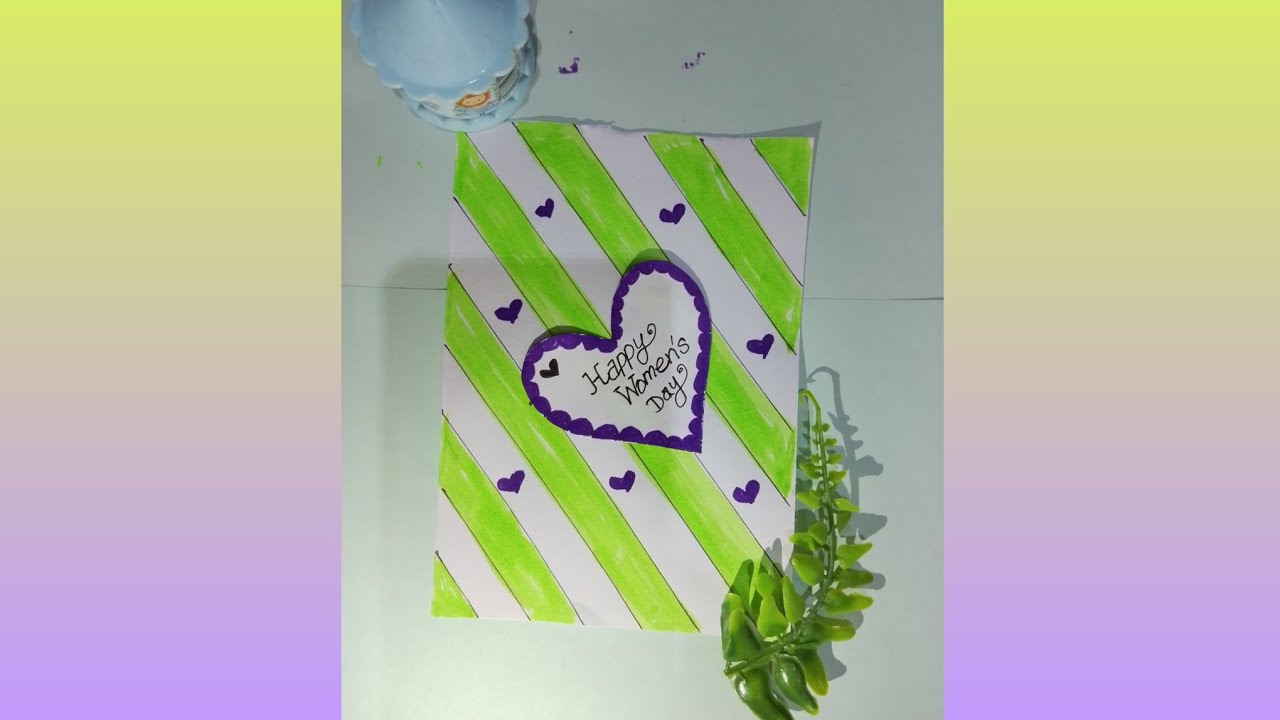 Women's day card 2026. women's day greeting card